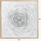White Metal Spiral Starburst Framed Wall Art with Gold Frame 40" x 1" x 40"